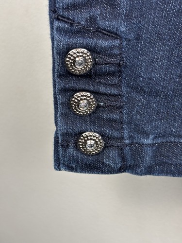C J Banks Blue Denim Plus Size 22W Capri Jeans Inseam 20” - Picture 7 of 13