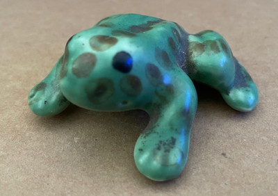 Vintage FROG Ceramic Pottery Figurine Anatomically Correct Male