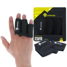 Triple Flow Finger Sleeve V3 Pair — Joint Support & Compression for Activity, BJ