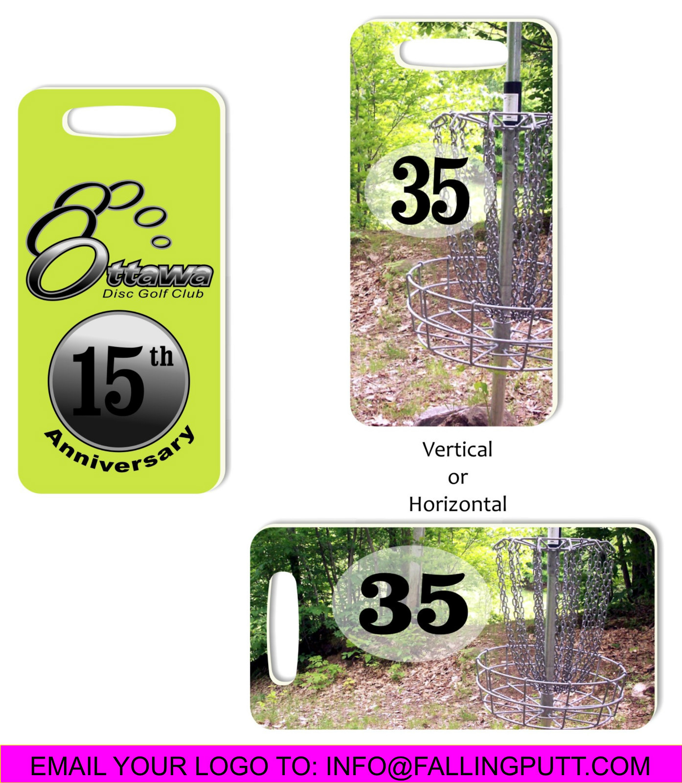DISC GOLF BAG TAGS / CUSTOM / NO ART FEES / 1.00 FOR 36 / ONLY 3.25 EA eBay