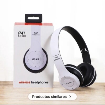 P47 5.0 + EDR Wireless Headphone - RED/GREY