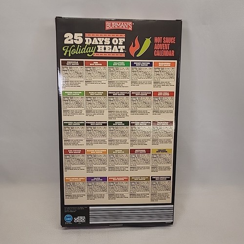 Burman's 25 Days of Holiday Heat Hot Sauce Advent Calendar Aldi 2023 - Picture 2 of 4