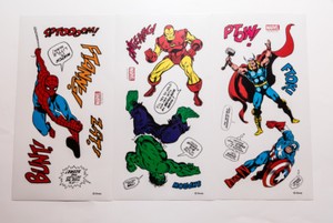 Marvel Comics Kleine Wandsticker Wandtatto Kinderzimmer Spielzimmer 21