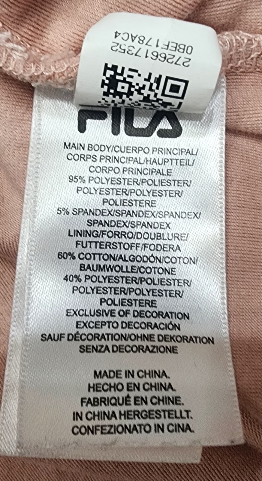 Felpa con cappuccio donna Fila Velor giacca da pista coccole taglia small