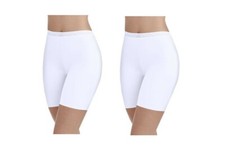 Radiant by Vanity Fair Women's 2 Pack Invisible Edge Slip 3412385 White 5/S