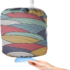 Plastic Bag Holder, Wall Mount Organizer 20x8, Color Arc 