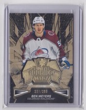 2022-23 UD SPX FINITE ROOKIES GOLD PARALLEL /299 BEN MEYERS #F-34 AVALANCHE