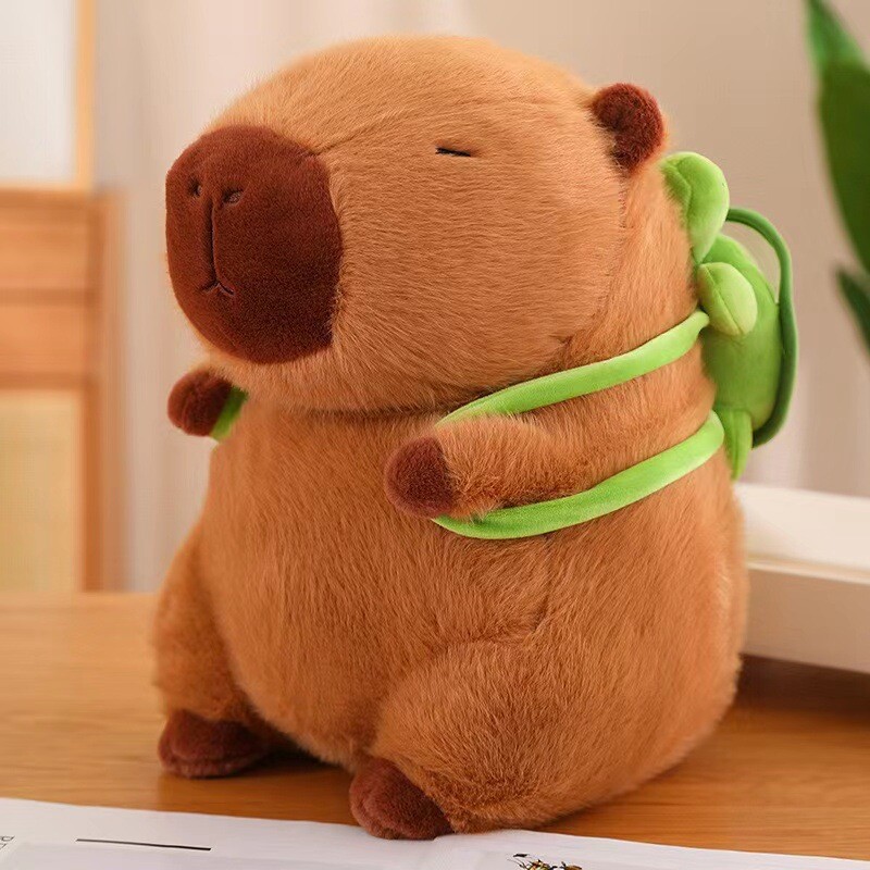 LELEBEAR Capybara Backpack - Cute Large Capacity Plush Backpack For School & Travel
