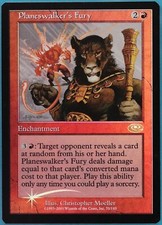 Planeswalker's Fury FOIL Planeshift PLD Red Rare MTG CARD (ID# 408698) ABUGames