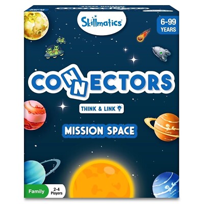 Skillmatics Educational Game - Connectors Mission Space,Fun Family Strategy Game
