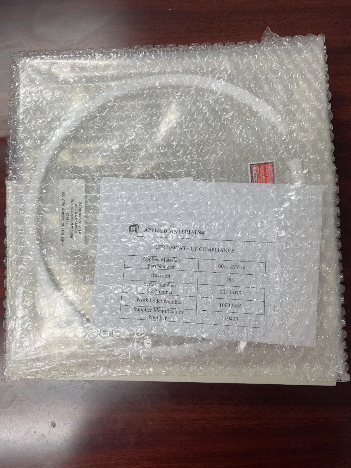 AMAT 0021-25078 RING, CENTERING, SILANE 200MM PRODUCER (NEW) Qty:3 (NOT one LOT)