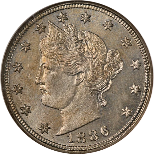 1886 Liberty V Nickel Proof CAC Sticker NGC PF65 LOOKS BETTER Outstanding Color