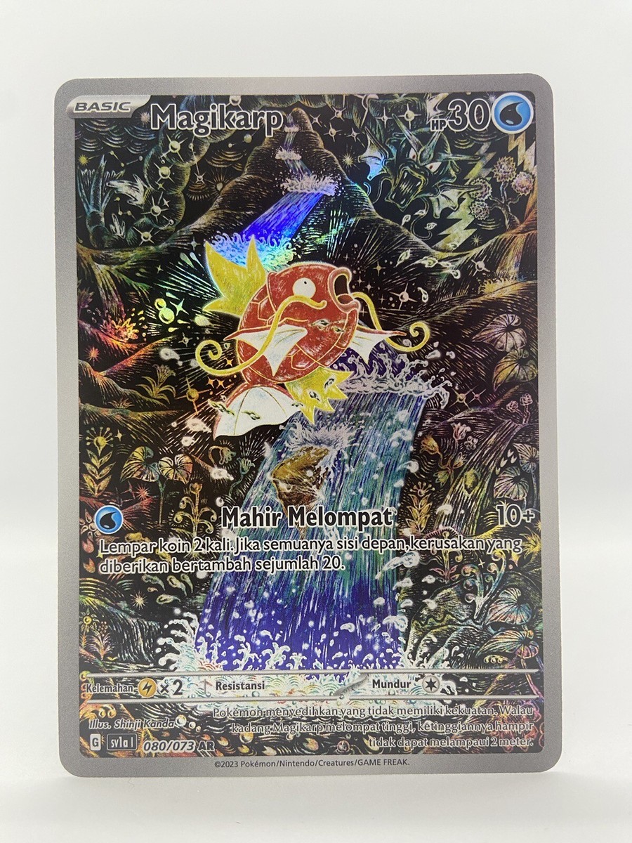 Pokemon Card Indonesia Magikarp - 080/073 - Full Art Rare AR Pokemon Card Indonesia Magikarp - 080/073 - Full Art Rare AR