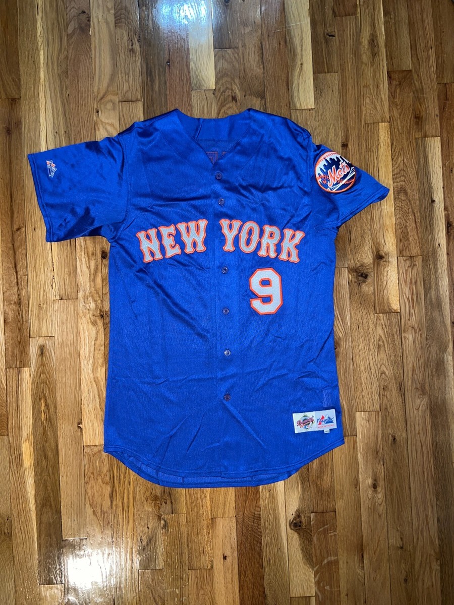 く*ま様 MLB Mets 9 HUNDLEY メッツ　ユニフォーム TODD HUNDLEY Russell Athletic AUTHENTIC NEW YORK METS Grey