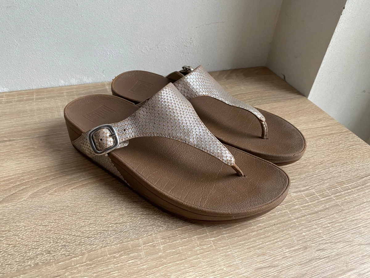 Silver fitflops best sale