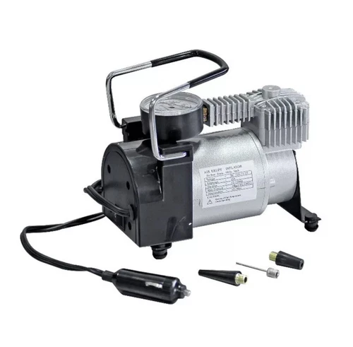Compressore aria 12V 35 litri gonfiaggio pneumatici auto moto con manometro 