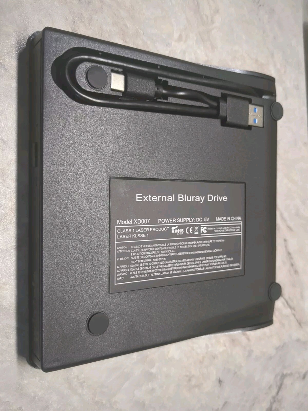 wintale External Bluray DVD Drive Portable 3D Blu=ray Read Writer