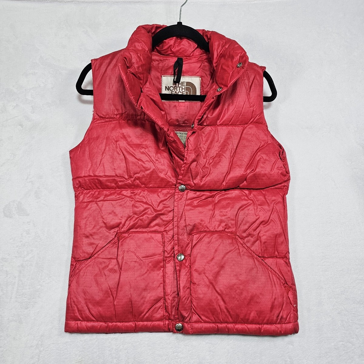 トップス 70s THE NORTH FACE VEST Vtg 70's The North Face Puffer Down Vest Unisex Adult Size