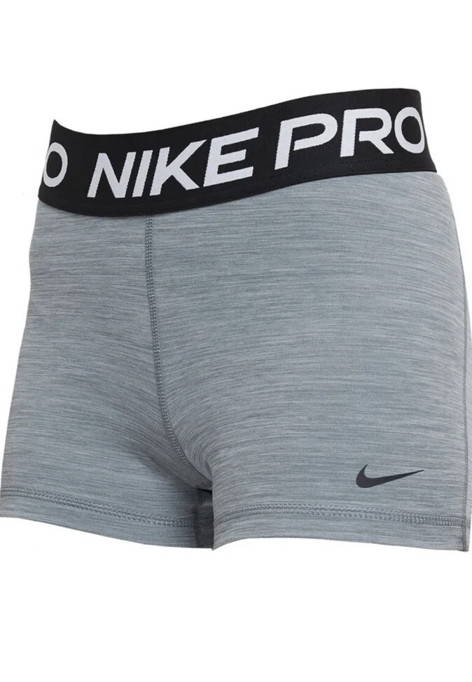 Woman’s Nike Pro Training shorts 3 inch medium Gray CZ9857-084