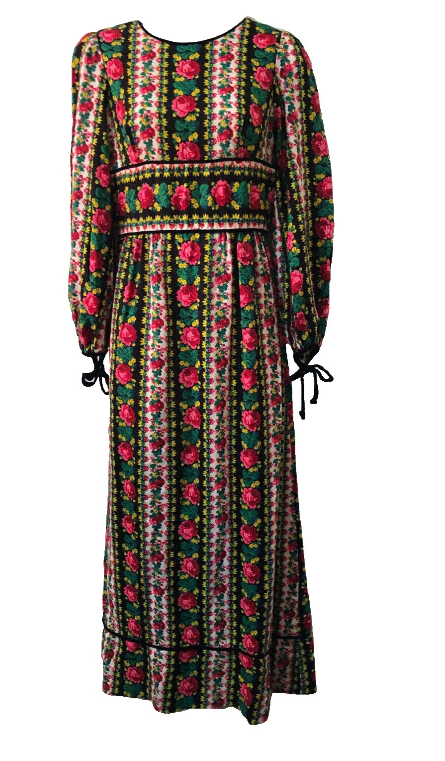 Wool Blend Maxi Vintage Dresses for Women