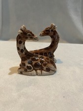 Giraffe Salt Pepper Shaker Set Ceramic Magnetic Zoo Safari NIB