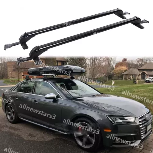 For Audi S4 A4 B8 4DR 43.3" Car Top Roof Rack Cross Bars Luggage Carrier & Lock
