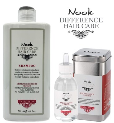 NOOK ENERGIZING SHAMPOO 500ML + LOTION 125ML FALL PROTECTION SUPPORT WEAK HAIR