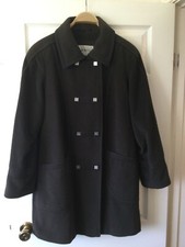 Ladies 3/4 Length Weill Overcoat In Wool/angora