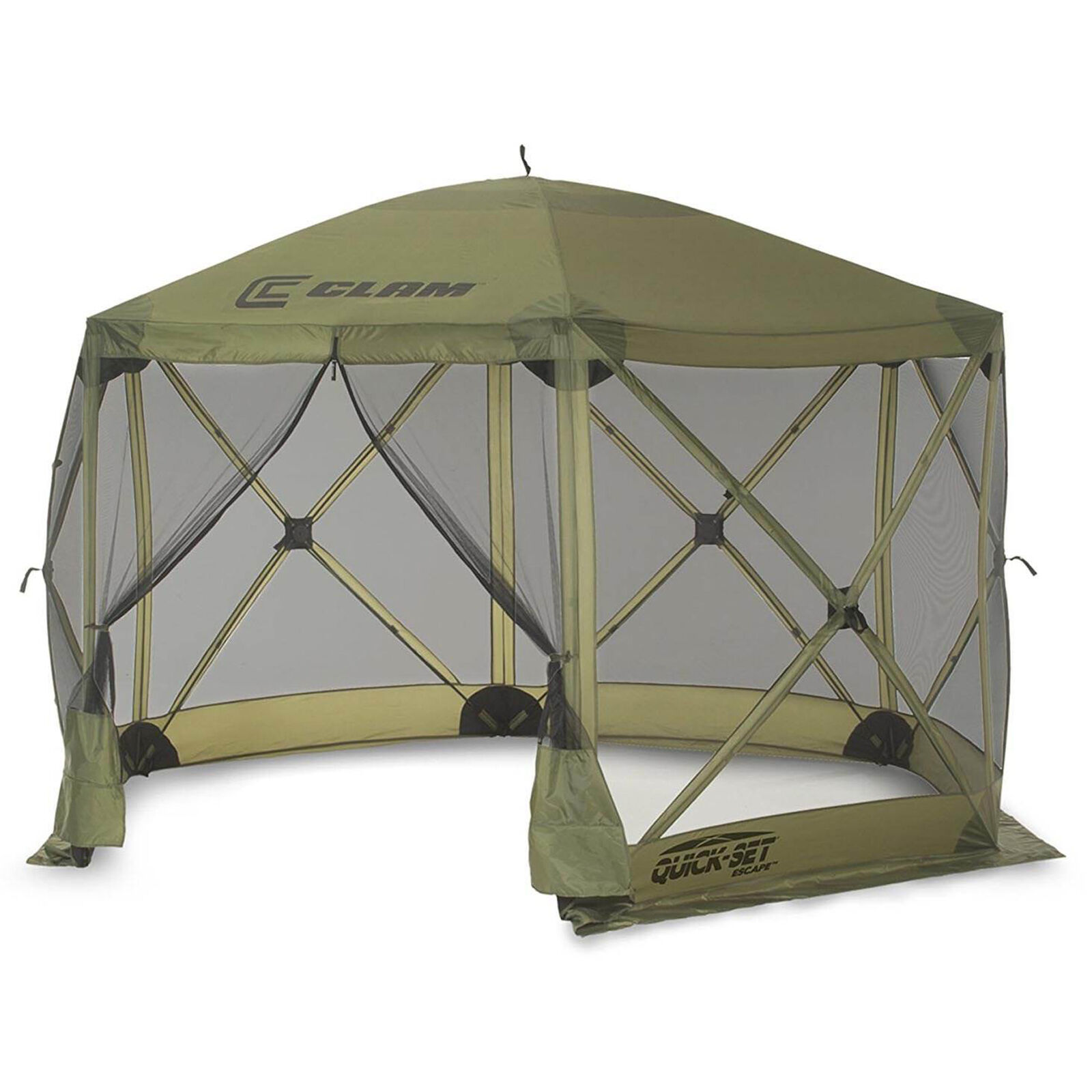 Clam Quick Set Escape Portable Canopy Shelter with Wind & Sun Panels, (2 pack)