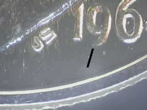 1964 ROOSEVELT DIME POINTED 9 10C NGC PR67   011