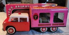 TIN LITHO FRICTION POWERED CIRCUS ANIMAL TRUCK WITH ORIGINAL BOX