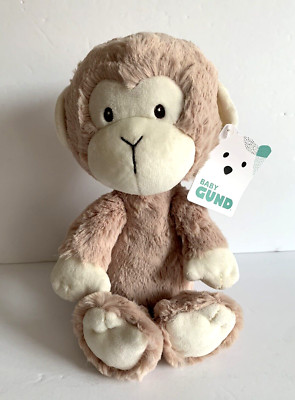 Gund Lil Luvs Baby Monkey 12'' Ultra Soft Stuffed Animal Plush Lovey Sewn Eyes