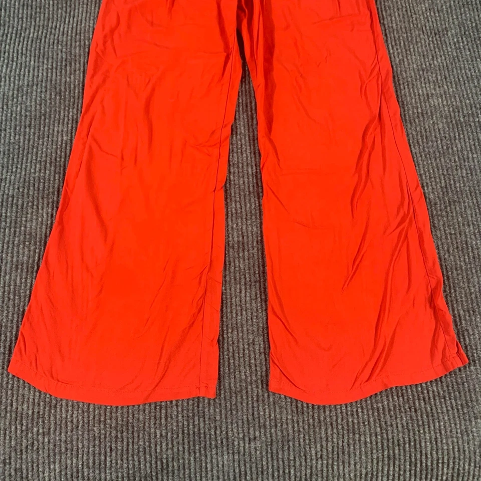 Guess Pants Womens Extra Small XS Red Belted Wide Leg Retro Y2K 26x28 Mid Rise - Image 2 of 4