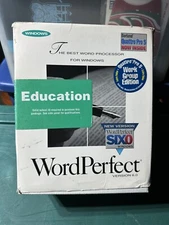 Vintage WordPerfect 6.0 Education Edition Six.O DOS Word Processor- New Open Box