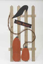 Fall Home Décor 5' Harvest Wood Fence- Amish Made in USA
