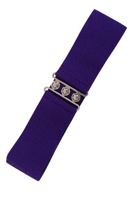 Banned Retro Gürtel Sophia Lila Vintage Stretch Belt Taillengürtel 