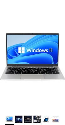 Auusda Laptop 14,1 Zoll Windows 11 Notebook, Full HD 1920 * 1080 IPS 100%...