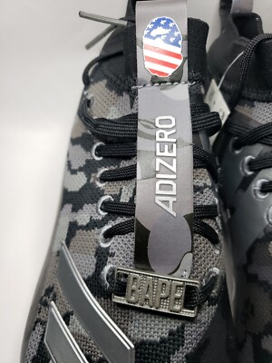 Adidas Mens size 8 adizero Cleat x A Bathing Ape Black CAMO