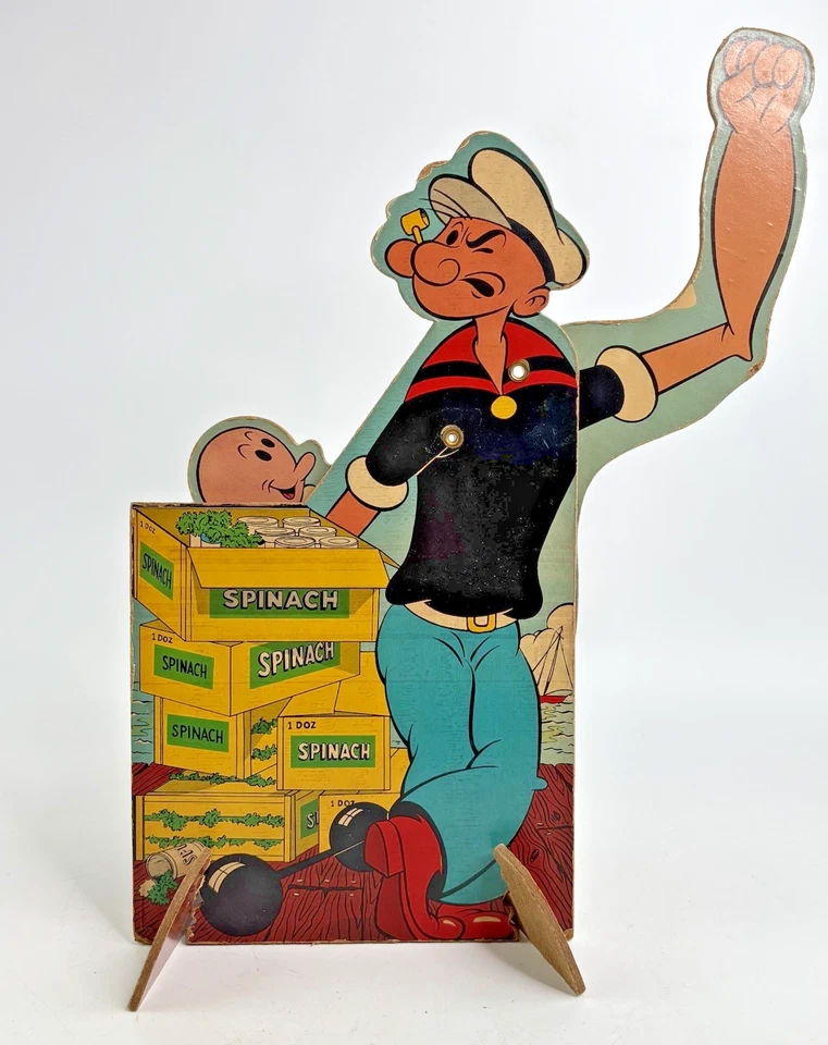 1957 Popeye & Sweet Pea Ring Toss Target Game Transogram Co. King Features - Image 2 of 4