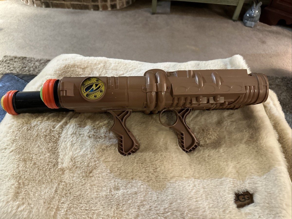 Vintage 1998 Nerf Pulsator Double Cannon Brown Toy Gun. Cosplay 3