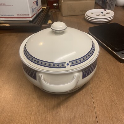 Mikasa Potters Touch Aztec Blue 2 Qt Casserole Dish W Lid Cb009