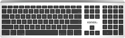 Kanex K166-1013 MultiSync Aluminum Bluetooth Full Size Keyboard w/Numeric keypad
