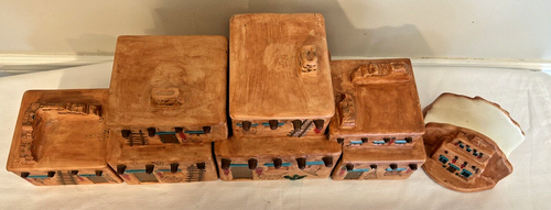 CERAMIC CANNISTER SET SOUTHWESTERN STYLE - 第 9/9 張圖片