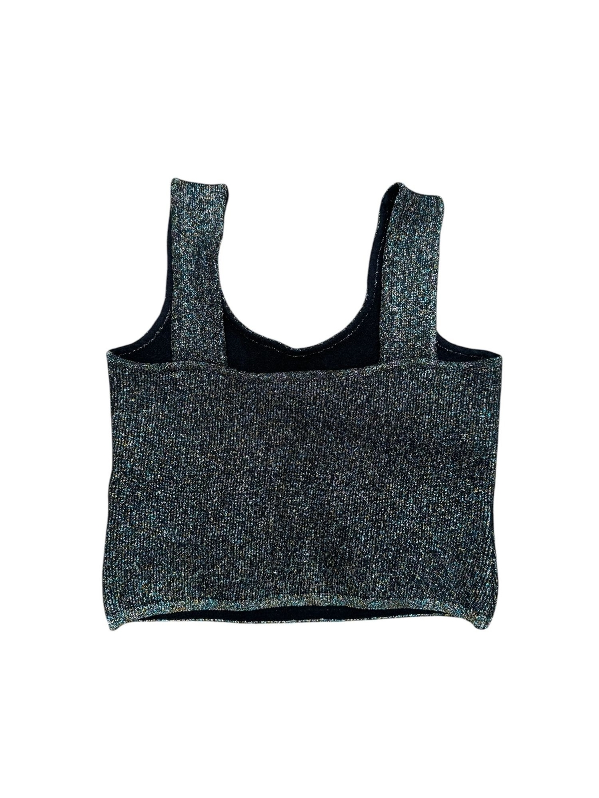 Crop top Yves Saint Laurent Hiver 1988 lana lucida taglia 34 XS