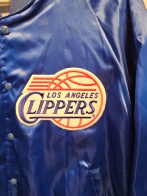 Vintage Los Angeles Clippers NBA Basketball Snap Satin Varsity