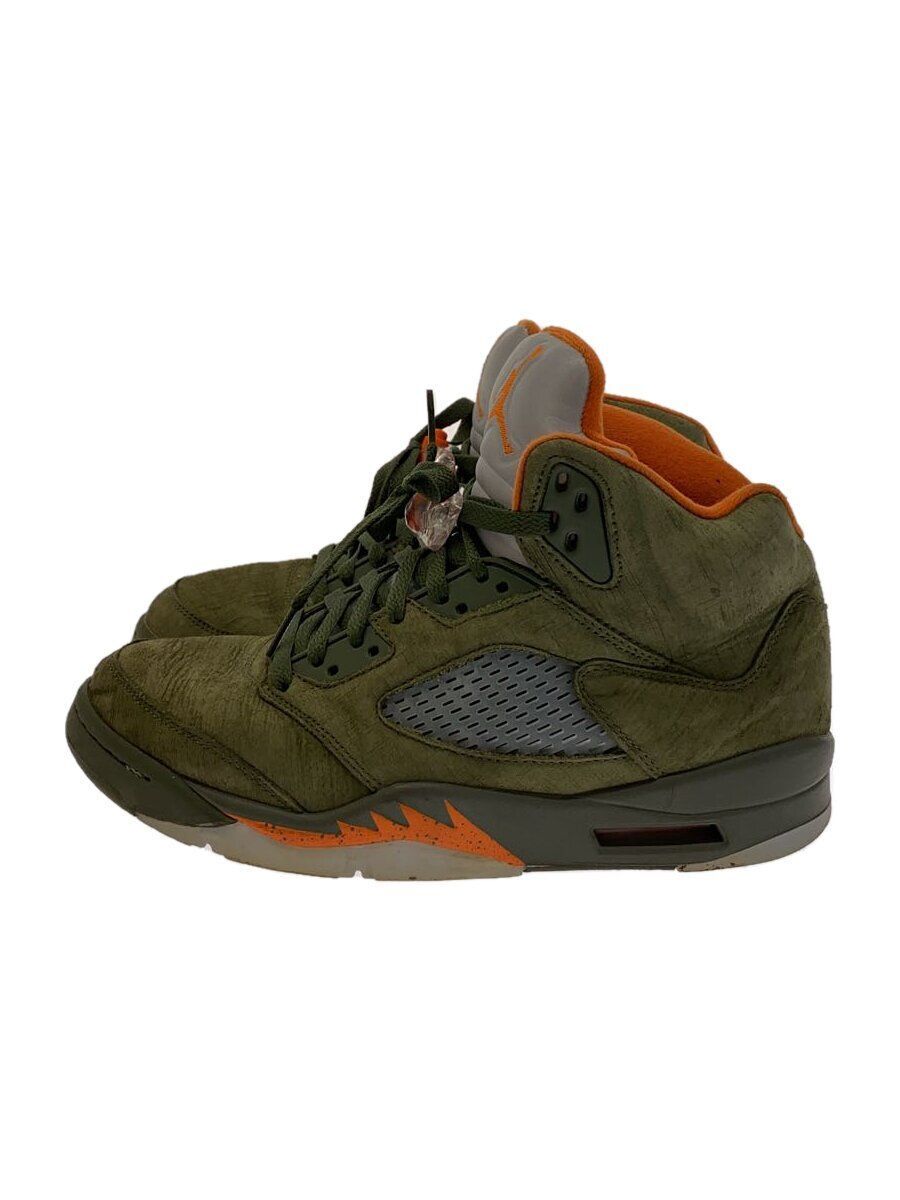 Nike High Top Sneakers Air Jordan 5 Retro 26.5cm Khaki DD0587-308  