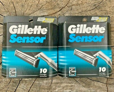 20 Gillette Sensor Shaver Razor Blades Refill Cartridges Fits WOMEN'S GUARANTEED