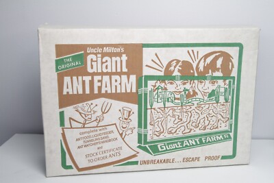 Vintage The Original Uncle Milton's Ant Farm Kit Habit New Old Stock NOS