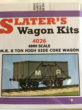 Slaters 4026 4mm Scale M.R. 8 Ton High Side Coke Wagon Plastic Kit 00 Gauge T48