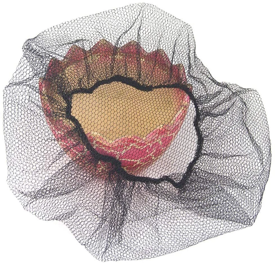Pack of 100 Disposable 24" Honeycomb Hair Nets Nylon Breathable Caps Head Cover - Image 3 of 3
